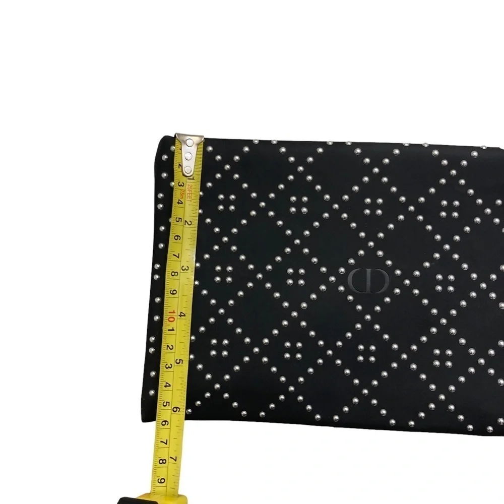 Dior black cosmetic clutch bag
